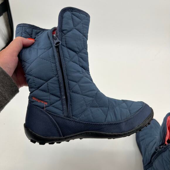 Columbia blue Women's Minx Slip II OH Winter Boot faux fur lined waterproof sz 6 - Picture 3 of 7